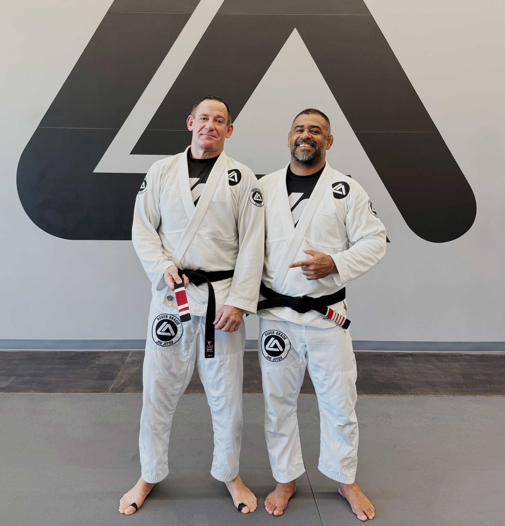 Professor Marc Botindari with Professor Alex Faria